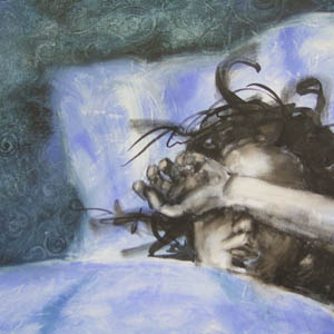 Schlaf, 60x80, Acryl/Kohle auf Leinwand, 2006, Preis 300,-€